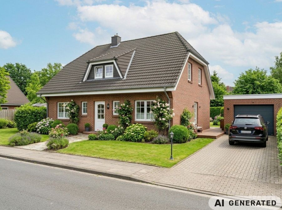 Symbolbild Einfamilienhaus in Norddeutschland